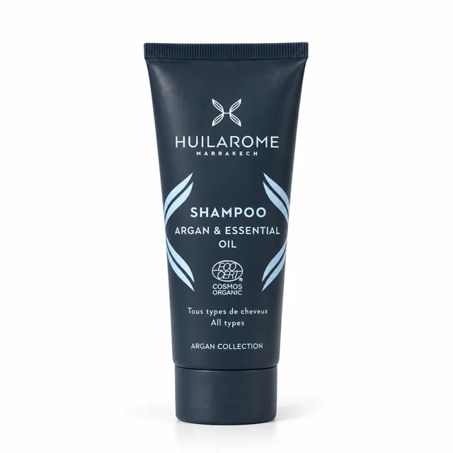 Produits d’accueil pour riads et maisons d’hôtes 2 Shampoing Huilarome